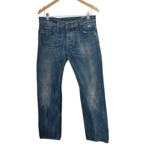 Diesel Industries Men's Safado Wash 00800 Regular Straight Jeans Size 30 x 32